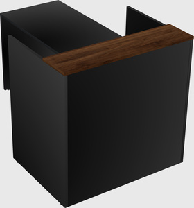 L-shaped modular reception