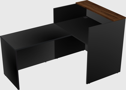 L-shaped modular reception