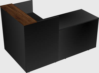 L-shaped modular reception