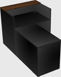 L-shaped modular reception