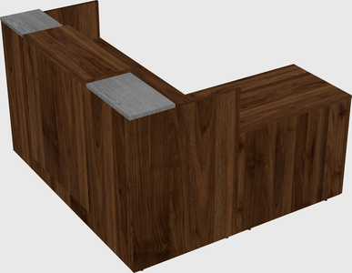 L-shaped modular reception