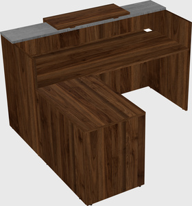 L-shaped modular reception