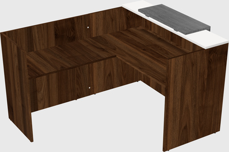 L-shaped modular reception