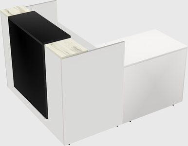 L-shaped modular reception