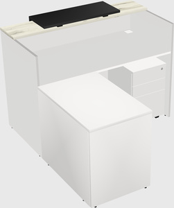 L-shaped modular reception