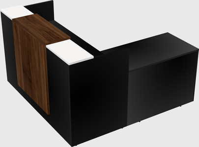 L-shaped modular reception