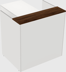 L-shaped modular reception