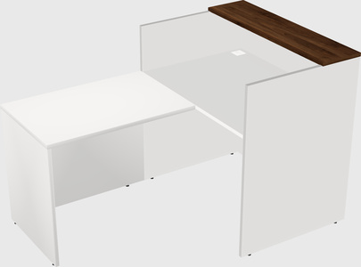L-shaped modular reception