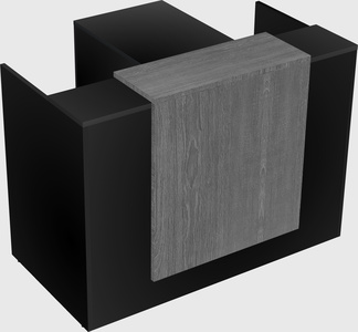 L-shaped modular reception