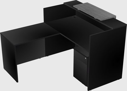 L-shaped modular reception