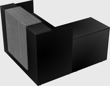 L-shaped modular reception