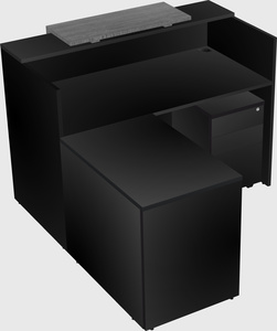 L-shaped modular reception