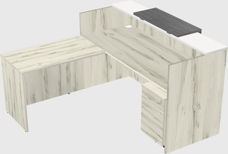 L-shaped modular reception