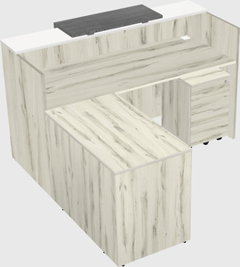 L-shaped modular reception