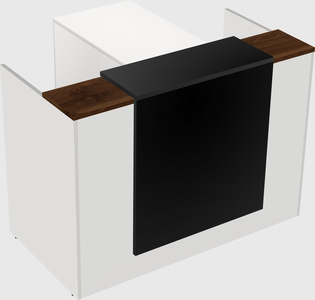 L-shaped modular reception