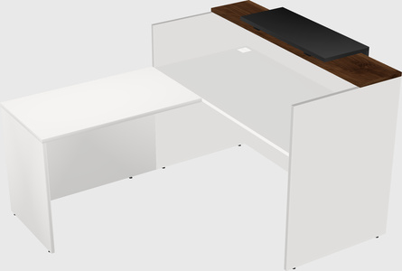 L-shaped modular reception