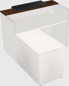 L-shaped modular reception