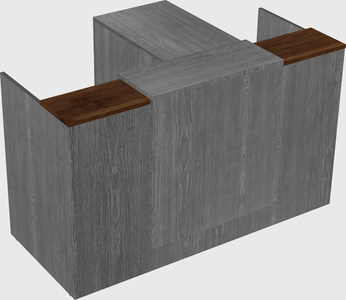 L-shaped modular reception