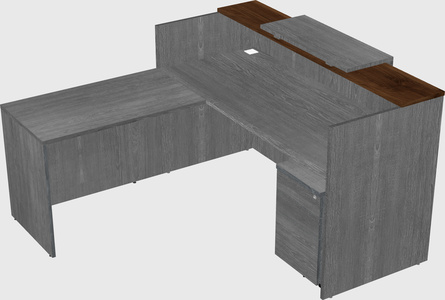 L-shaped modular reception