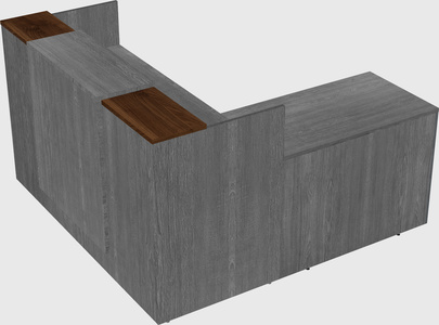 L-shaped modular reception