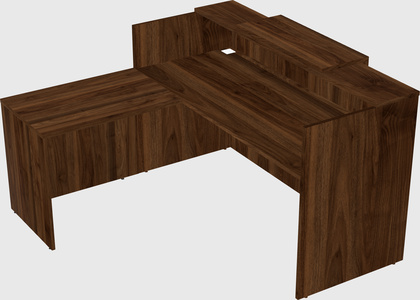 L-shaped modular reception