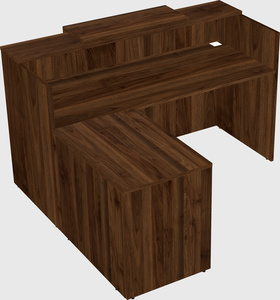L-shaped modular reception