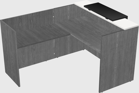L-shaped modular reception