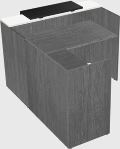 L-shaped modular reception