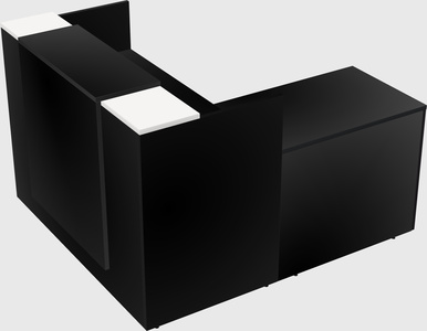 L-shaped modular reception