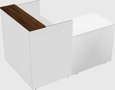L-shaped modular reception