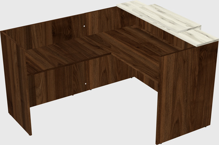 L-shaped modular reception