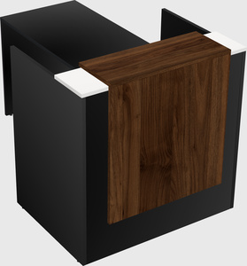 L-shaped modular reception