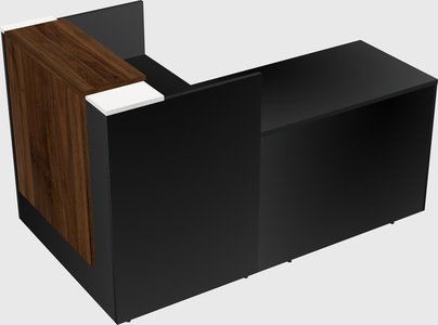 L-shaped modular reception