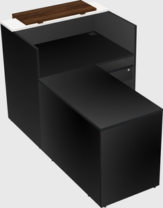 L-shaped modular reception