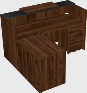 L-shaped modular reception