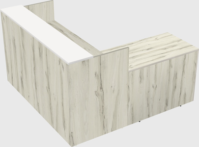 L-shaped modular reception