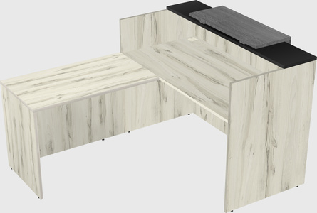 L-shaped modular reception