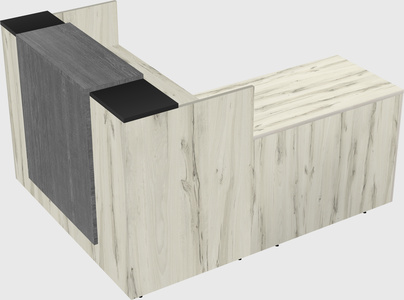 L-shaped modular reception