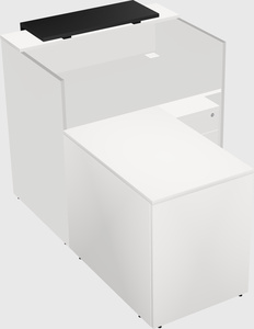 L-shaped modular reception