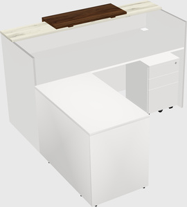 L-shaped modular reception