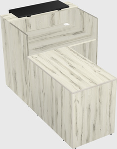 L-shaped modular reception
