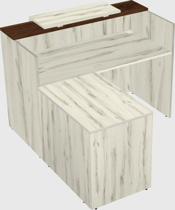L-shaped modular reception