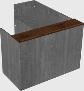 L-shaped modular reception