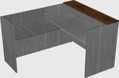 L-shaped modular reception