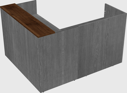 L-shaped modular reception