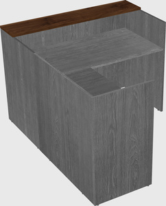 L-shaped modular reception