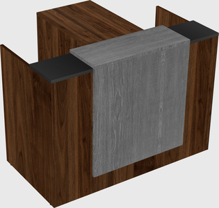 L-shaped modular reception