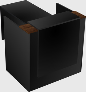 L-shaped modular reception