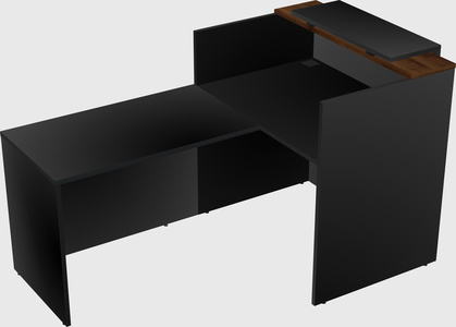 L-shaped modular reception