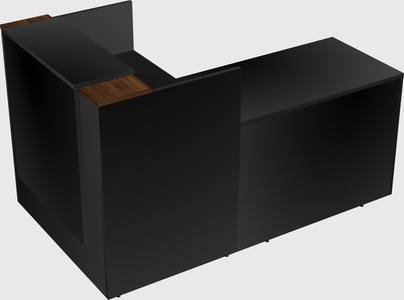 L-shaped modular reception